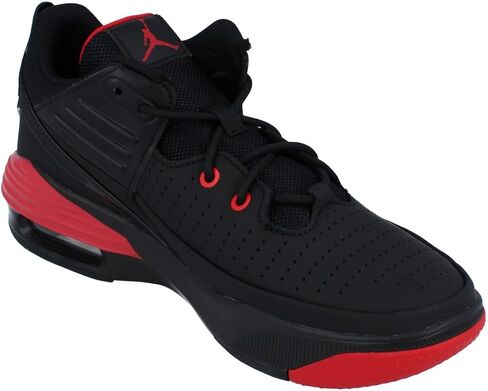 Jordan Max Aura 5 Men's Shoes (DZ4353-006, Black/Black/University Red) Size 9 in Saudi Arabia