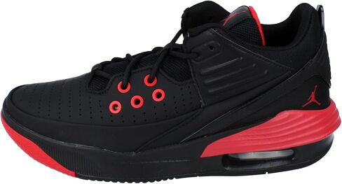 Jordan Max Aura 5 Men's Shoes (DZ4353-006, Black/Black/University Red) Size 9 in Saudi Arabia