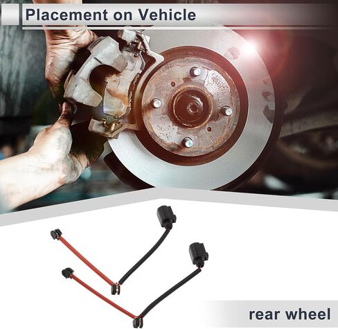 2 Pcs Rear Wheel Brake Pad Wear Sensor No.97060914500 Disc Break Pad Wear Indicator Sensor for Porsche Cayenne 2011-2018 in Saudi Arabia