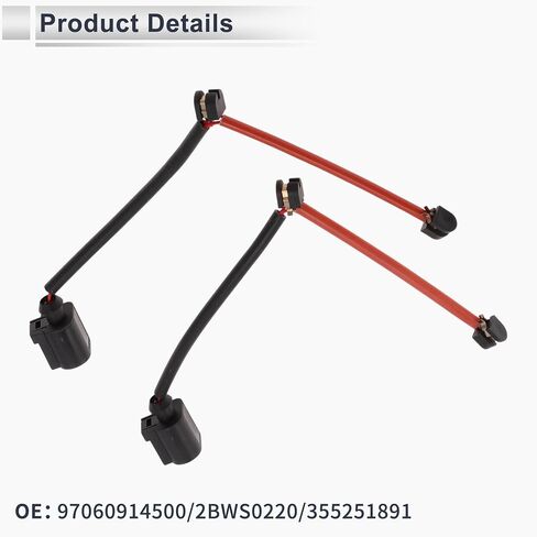 2 Pcs Rear Wheel Brake Pad Wear Sensor No.97060914500 Disc Break Pad Wear Indicator Sensor for Porsche Cayenne 2011-2018 in Saudi Arabia
