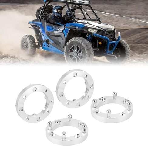 فواصل عجلات WeiSen 4x156 مم 2 بوصة متوافقة مع Polaris RZR XP1000/900/Pro XP/Turbo/Ranger/جنرال، 4 قطع محولات عجلات مع مسامير M12x1.5 وتجويف 131 مم in Kuwait