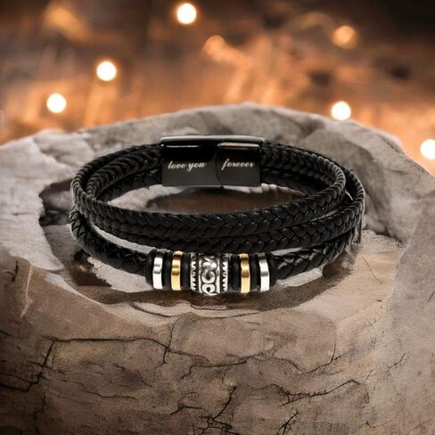 To My Grandson Love You Forever Bracelet From Mom & Dad With Heartfelt Message & Elegant Box, Gift For Son From Mother Father On Graduation, Birthday, Wedding, Christmas & More #1 in Saudi Arabia