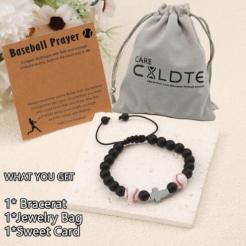 Cross Baseball Basketball Soccer Football Bracelet for Men Boys Birthday Valentine's Day Christmas Gifts in Kuwait