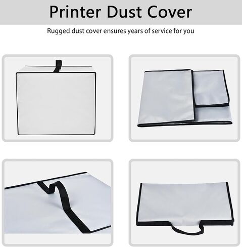 Printer Cover Anti-Static Heavy Duty Heat-Resistant Waterproof Dust Protective Printer Cover Case for Brother DCP-L2640DW Wireless Compact Laser Printer/Brother MFC-L2820DW Wireless Printer (Black) in Kuwait