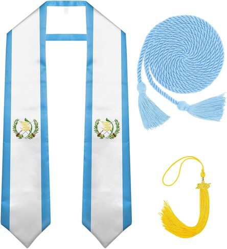 National Flag Graduation Stole Class of 2024, Flag Graduation Sash Gift, Stoles for Graduation 2024 72" in Saudi Arabia