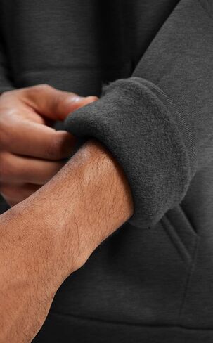Men's Quarter Zip Pullover Sweatshirts Fleece Sweatshirt Stand Collar Long Sleeve Shirt with kangaroo Pocket in Saudi Arabia