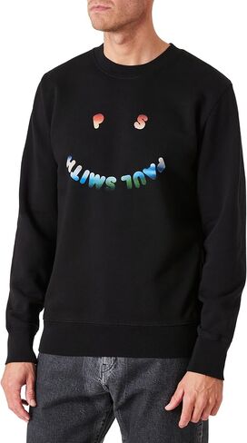 Paul Smith Mens PS PS PS Sweatshirt Happy in Saudi Arabia