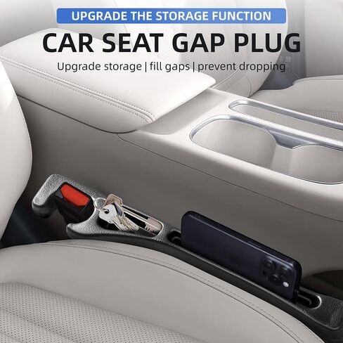 No Drop Seat Guard ، 2025 New Car Gap Gap Filler Organizer ، حرس المقعد للسيارات ， لا يوجد حارس مقعد في المقعد ， حشو الفجوة في مقعد السيارة ， حشو فجوة مقعد السيارة ， لا يوجد حارس مقعد للسيارة ， حشو مقعد السيارة （2pcs） in Saudi Arabia