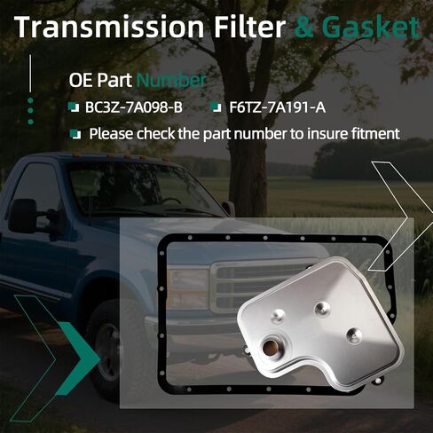 مرشح الإرسال ومجموعة طعنات النقل من أجل Ford F-250 F-350 Super Duty 6.2L 6.7L 6.8L2011-2019 ، لـ Ford F-150 6.2L 2012-2017 استبدل BC3Z-7A098-B ، F6TZ-7A191-A in Saudi Arabia