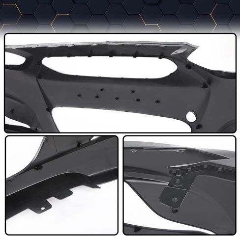 Pit66 Primered Presled Pumper Cover ، Pumper Delantero متوافق مع Hyundai Accent 2014-2017 (مناسب لكل من طرز Sedan & Hatchback) Parachoques Delantero 865111R010 ، HY1000201 ، 615343714462 in Kuwait