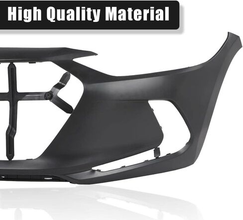 Pit66 Primered Presled Pumper Cover ، Pumper Delantero متوافق مع Hyundai Accent 2014-2017 (مناسب لكل من طرز Sedan & Hatchback) Parachoques Delantero 865111R010 ، HY1000201 ، 615343714462 in Kuwait
