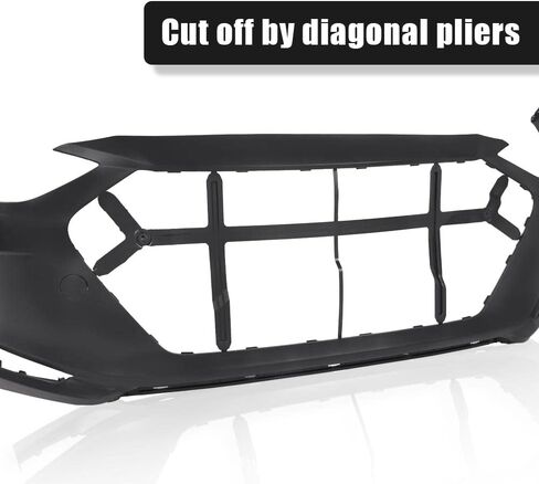 Pit66 Primered Presled Pumper Cover ، Pumper Delantero متوافق مع Hyundai Accent 2014-2017 (مناسب لكل من طرز Sedan & Hatchback) Parachoques Delantero 865111R010 ، HY1000201 ، 615343714462 in Kuwait