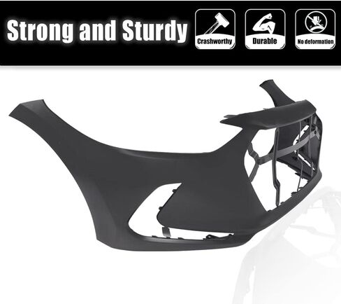 Pit66 Primered Presled Pumper Cover ، Pumper Delantero متوافق مع Hyundai Accent 2014-2017 (مناسب لكل من طرز Sedan & Hatchback) Parachoques Delantero 865111R010 ، HY1000201 ، 615343714462 in Kuwait