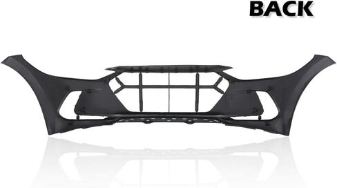 Pit66 Primered Presled Pumper Cover ، Pumper Delantero متوافق مع Hyundai Accent 2014-2017 (مناسب لكل من طرز Sedan & Hatchback) Parachoques Delantero 865111R010 ، HY1000201 ، 615343714462 in Kuwait
