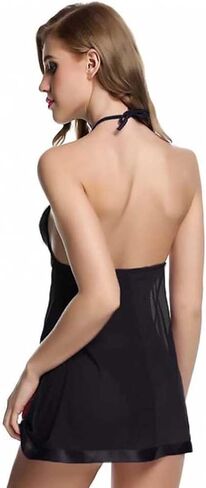 Ignoto Babydoll Lingerie للنساء || ملابس ليلية ، فستان دمية طفل في شهر العسل للسيدات || 142blk أسود in Saudi Arabia