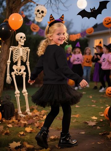 Toddler Girl Halloween Western Sweatshirt - Kids Spooky Season Horse Skeleton Tee Country Top Rodeo Cowgirl Shirt in Saudi Arabia