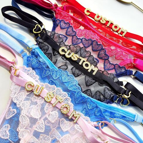 M YesCustom Custom Sexy Thong Cerist Chain - Sexy Personalized Thongs with Name for Women ، G -String Chain Thong in Kuwait