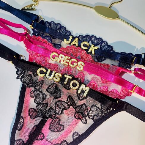 M YesCustom Custom Sexy Thong Cerist Chain - Sexy Personalized Thongs with Name for Women ، G -String Chain Thong in Kuwait