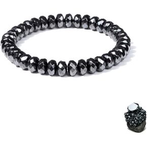 سوار الهيماتيت للرجال امرأة ، شفاء من الحجر بشكل طبيعي الأساور مطرز قابلة للتعديل أساور حماية سوار حماية أنيقة استعادة الثقة المجوهر in Kuwait