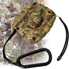 Retractable Gear & Bow Hoist for Tree Stand Hunting, 29.5 Ft Retractable Bow Pull up Rope for Treestand, Quick and Easy Bow Retriever Hoist Rope, Deer Hunting Accessories for Men Hunters in Kuwait