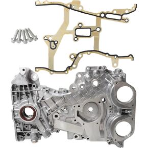 مجموعة مضخة زيت سلسلة التوقيت مع حشية Chevy Sonic/Cruze/Trax 11-20 ، لـ Buick Encore 13-17.4l ، OE 55562793،25199424،25195406،55565338،5581012،555956119435353،5555655338،5581012،555 in Kuwait