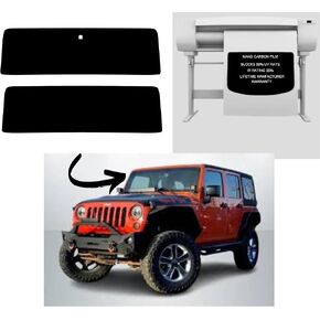 Premium Nano Carbon Professional Window Tint تناسب Jeep Wrangler 2011-2017 Film Film Film Film Factory Fact Form For Faximum Feat Compluction وخصوصية (15 ٪ مع قطع) in Kuwait