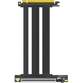 GLOTRENDS PCIe 5.0 X16 GPU Riser Cable (Male:00D - Female:90D, 200mm) in Saudi Arabia