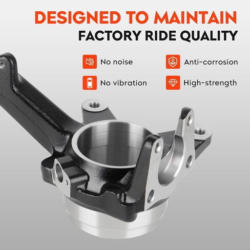 Front Right Steering Knuckle Spindle Passenger Side for Toyota 4Runner 1996-2002 2.7L 3.4L, for Sequoia 2001-2003 4.7L, for Tacoma 1995-2004 2.4L 2.7L 3.4L, for Tundra 2000-2003 3.4L 4.7L, 698-151 in Saudi Arabia