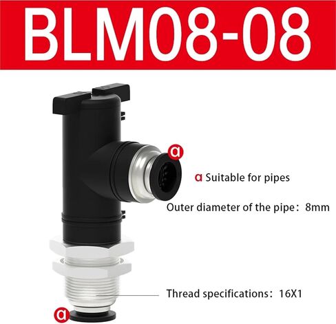1PCS AIR FITTING BLM HAND HAND STALLET STROME CONBOW CONSTRICE (BLM8-8) in Saudi Arabia