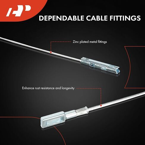 A-Premium Rear Passenger Side Parking Brake Cable Assembly Compatible with Ford and Lincoln Models: F-150 2006-2008, Mark LT 2006-2008 in Saudi Arabia