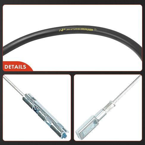 A-Premium Rear Passenger Side Parking Brake Cable Assembly Compatible with Ford and Lincoln Models: F-150 2006-2008, Mark LT 2006-2008 in Saudi Arabia