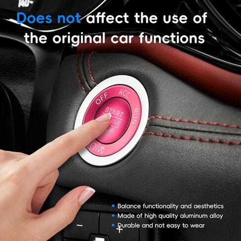 مغطىات Auovo Volume Tune Complementer Cover Covering متوافق مع Dodge Durango 2021 2022 2023 2024 2025 Car Interior Trim Decorations A/C Rings Rings Rings Rings (6pcs/set ، Red) in Saudi Arabia
