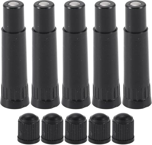 Motoforti 5 Set 39mm Tire Valve Extension with Dustproof Cap Universal Plastic 180 Degrees Tire Valve Stem Extension for Most Cars Truck in Saudi Arabia