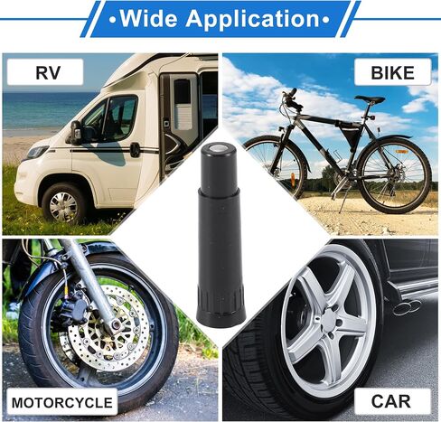 Motoforti 5 Set 39mm Tire Valve Extension with Dustproof Cap Universal Plastic 180 Degrees Tire Valve Stem Extension for Most Cars Truck in Saudi Arabia
