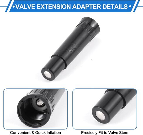 Motoforti 5 Set 39mm Tire Valve Extension with Dustproof Cap Universal Plastic 180 Degrees Tire Valve Stem Extension for Most Cars Truck in Saudi Arabia