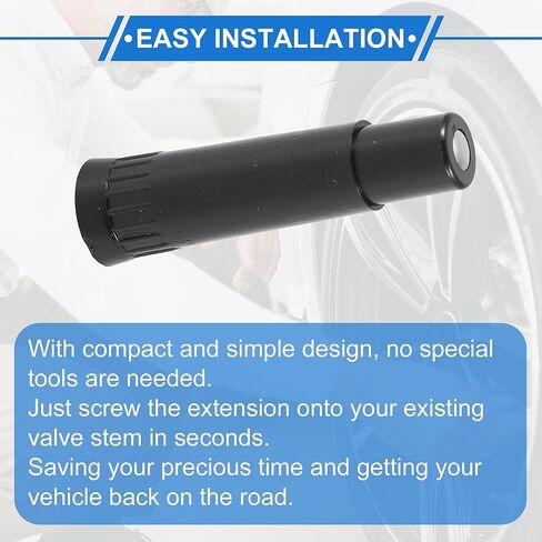 Motoforti 5 Set 39mm Tire Valve Extension with Dustproof Cap Universal Plastic 180 Degrees Tire Valve Stem Extension for Most Cars Truck in Saudi Arabia