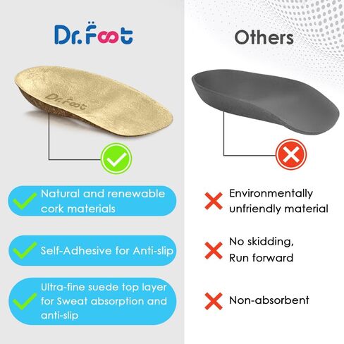 Dr.Foot Orthopedic Cyble Cheel Cups ، وسائد الكعب لإغاثة التهاب اللفافة الأخمصية ، وآلام الكعب والكعب للرجال (البيج ، الكبير (نساء 9-13 ، الرجال 8-13))) in Saudi Arabia