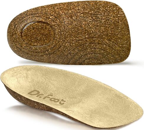 Dr.Foot Orthopedic Cyble Cheel Cups ، وسائد الكعب لإغاثة التهاب اللفافة الأخمصية ، وآلام الكعب والكعب للرجال (البيج ، الكبير (نساء 9-13 ، الرجال 8-13))) in Saudi Arabia