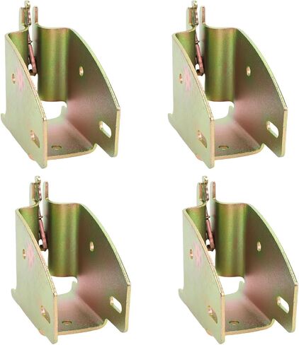 kimiss 4pcs e track wood beam end socket ، fit مع 2x4 2x6 add bar قابلة للإزالة قوس التخزين الثقيل لخشب الخشب لمقطورة الشاحنة van rv cargo (أسود) in Saudi Arabia