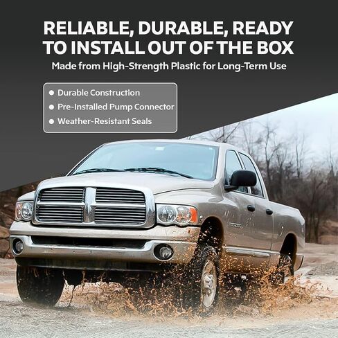 Fitrite Auto Parts Tank New Windshield Washer Tank لعام 1994-2001 Dodge RAM 1500/ 94-02 RAM 2500/3500 ، مع مضخة ومستشعر CH1288203 in Saudi Arabia