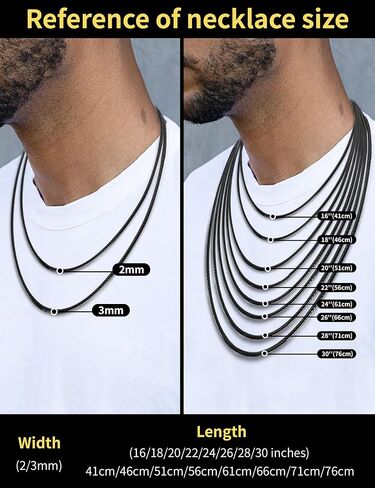 Waterproof&Sweatproof Soft Leather Cord Necklace for Men Women Black Leather Rope Chain 316L Stainless Steel Easy Lock Snap Clasp Braided Wax Chain for Pendant Jewelry 2mm/3mm, 16" to 30" in Saudi Arabia
