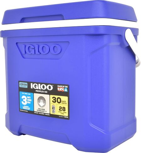 مبرد الغداء المعزول الصلب من Igloo 12-16 Qt، 16 Qt أزرق in Saudi Arabia