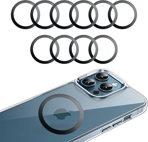 Universal Metal Rings Compatible with Magsafe Sticker - (Black&Silver&White) in Saudi Arabia