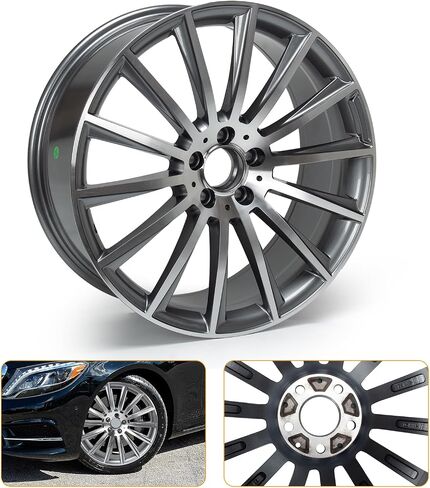 18" x 8.5" Rear Wheel Rim for Mercades-Benz-C300 C350 2015-2018, Aluminum Alloy Replacement Rim 85371, Fits for Rear Wheel Only in Saudi Arabia