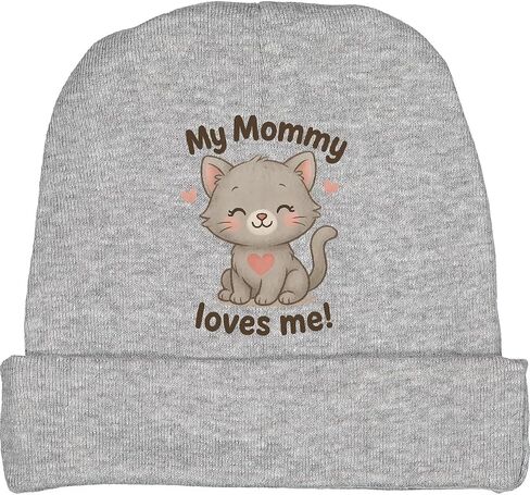 inktastic Cute Kitten My Mommy Loves Me Baby Beanie Hat in Saudi Arabia