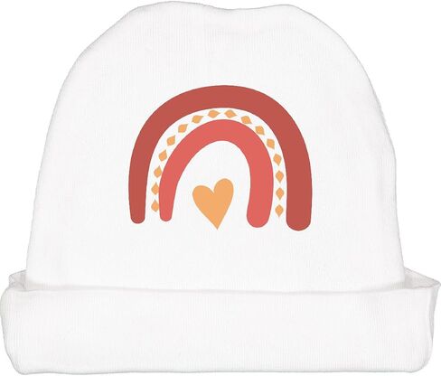 inktastic Red Rainbow, Boho, Bohemian Rainbow, Hearts Baby Beanie Hat in Saudi Arabia