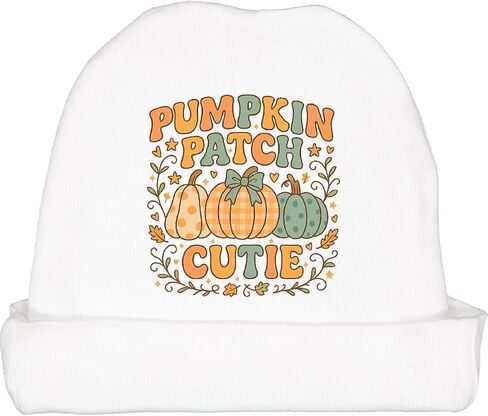 inktastic Pumpkin Patch Cutie Autumn Fall Baby Beanie Hat in Saudi Arabia