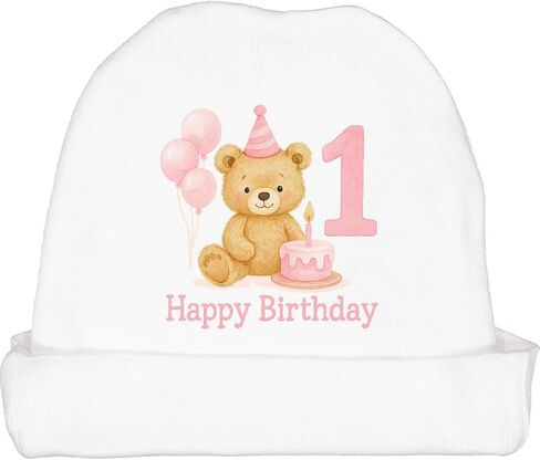 inktastic لطيف Teddy Bear 1st عيد ميلاد قبعة صغيرة قبعة صغيرة in Saudi Arabia
