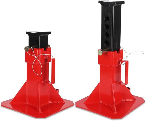 12 Ton Jack Stands with Lock, Heavy Duty Pin Type Professional Car Jack Stand, Adjustable Height to 11"-18", Fit for Cars, SUVs, and Most Automobiles, 1 Pair in Kuwait