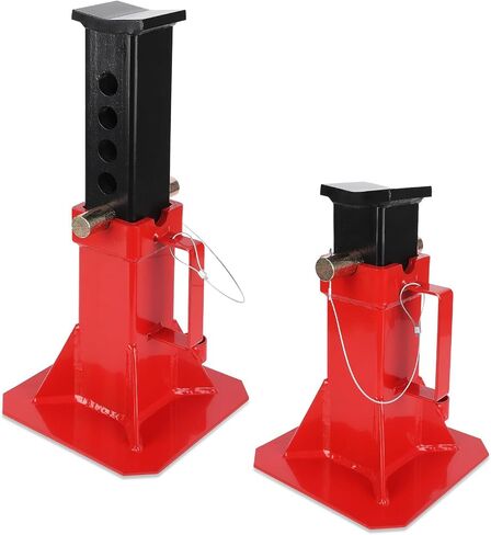12 Ton Jack Stands with Lock, Heavy Duty Pin Type Professional Car Jack Stand, Adjustable Height to 11"-18", Fit for Cars, SUVs, and Most Automobiles, 1 Pair in Kuwait
